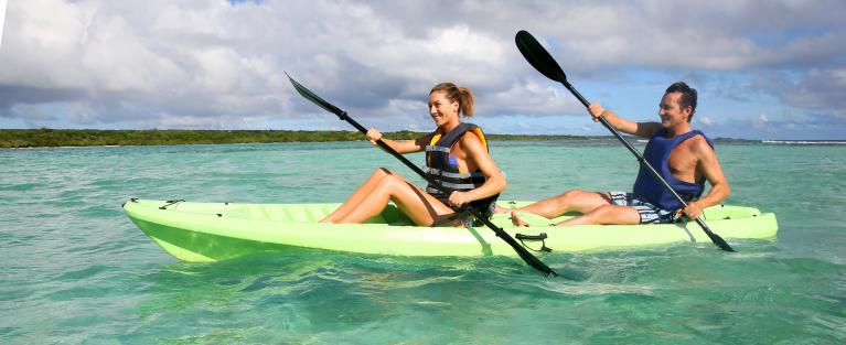 Couple Kayaking cropped