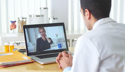 Physician on Teleconference